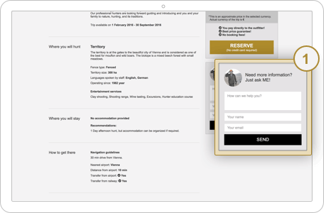 Ask outfitter directly